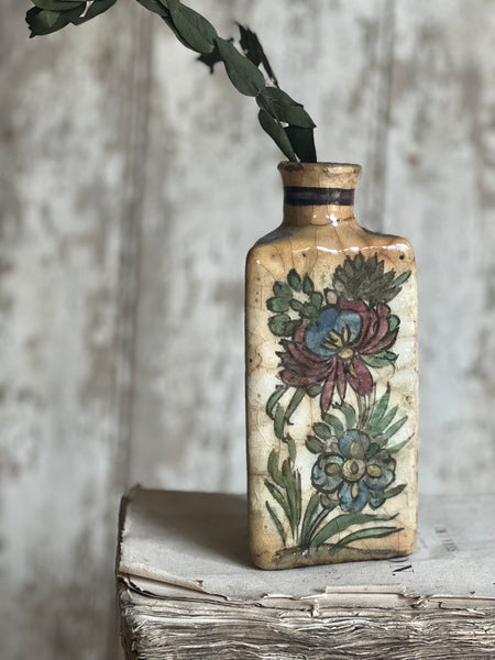 Antique Persian Glazed Bottle