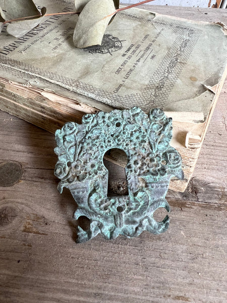 Vintage Metal Escutcheon