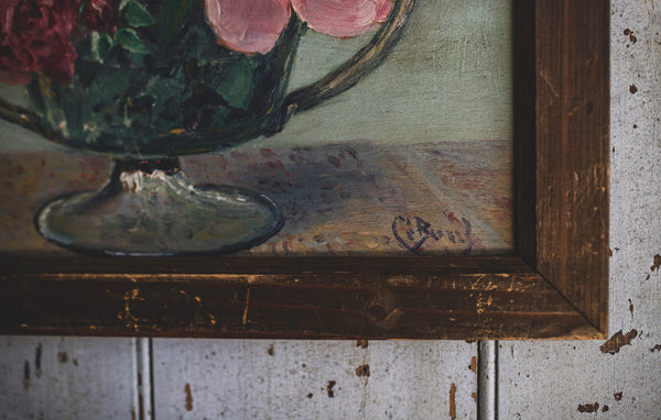 French Vintage Framed Floral