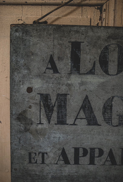 Vintage French for Rent Sign