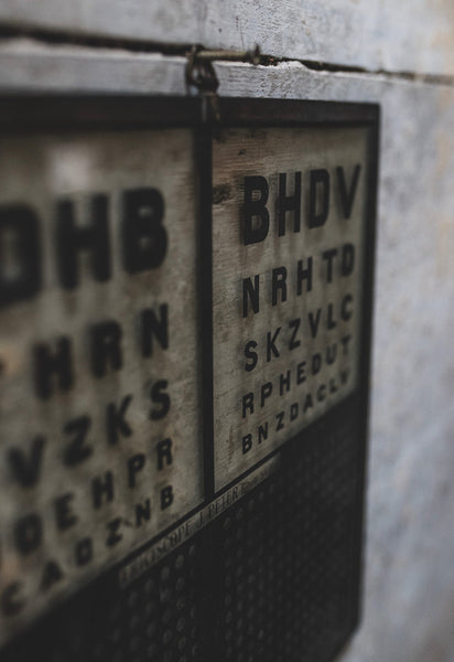 Antique Eye Chart