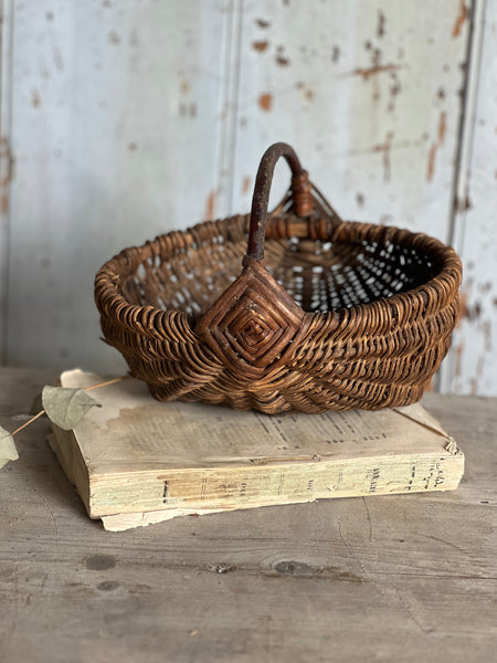 Vintage Handled Basket