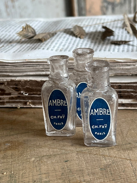Vintage Mini Glass Branded Bottle