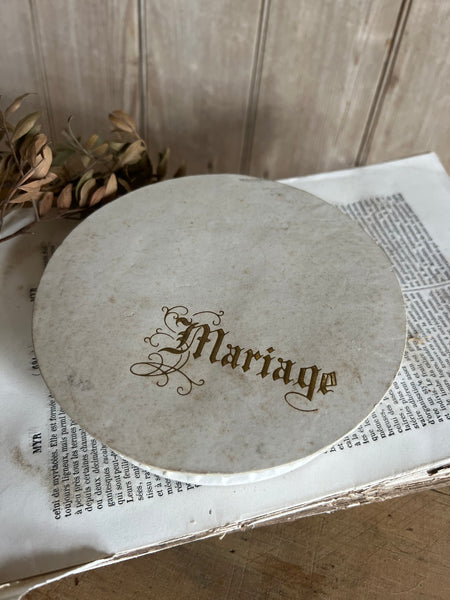 Vintage French Marriage Keepsake Box