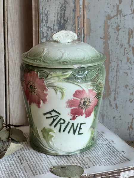 Vintage French Farine Cannister