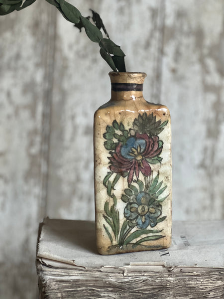 Antique Persian Glazed Bottle