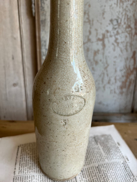 French Vintage Stoneware Bottle