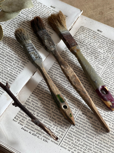 A collection of Vintage Paintbrushes