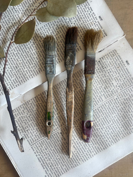 A collection of Vintage Paintbrushes