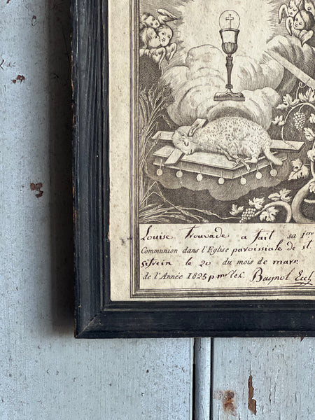 Antique Communion Souvenir 1825