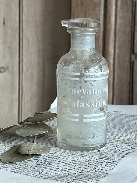 Vintage French Chemist Bottle