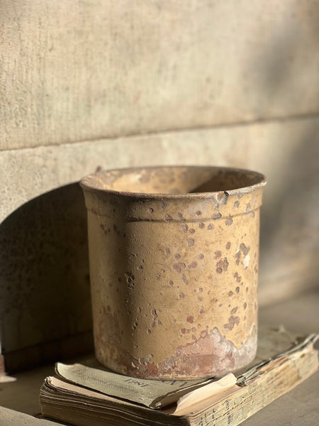 Rustic Large French Vintage Pot