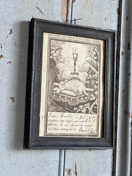 Antique Communion Souvenir 1825
