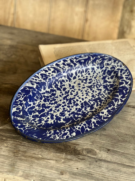 Vintage Enamel Platter Dish