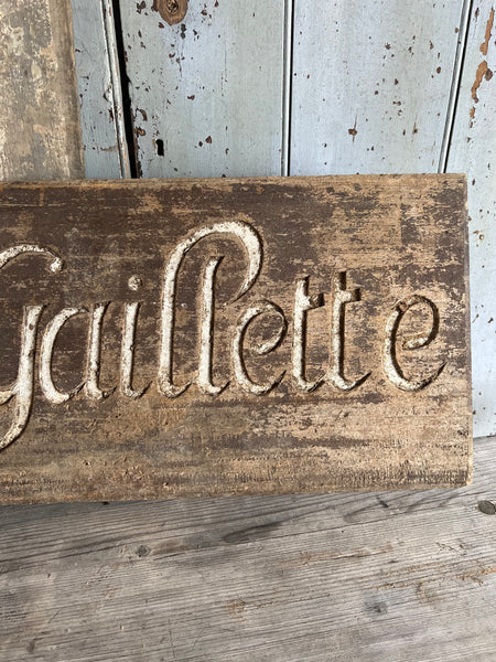 Vintage French Sign