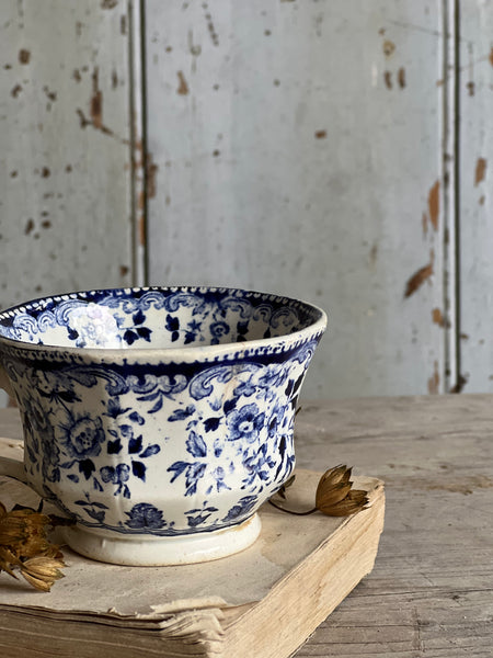 Small French Creil Et Montereau Antique Pot