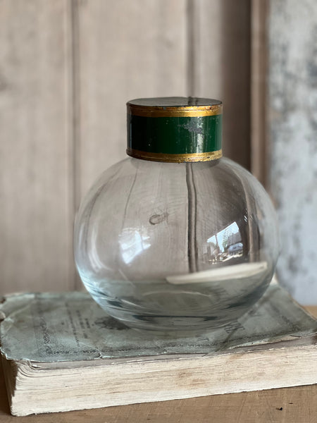Vintage French Rounded Chemist Bottle