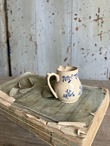 Beautiful rare mini Vintage French St Uze Floral Jug