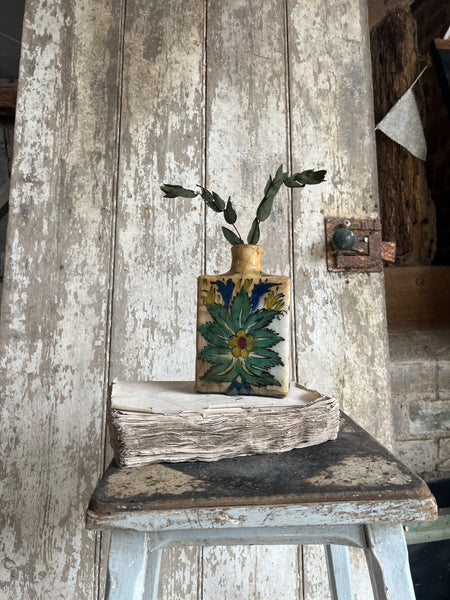 Antique Persian Glazed Bottle
