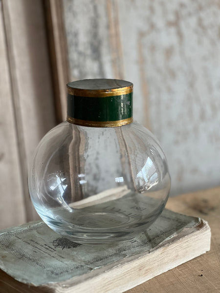 Vintage French Rounded Chemist Bottle