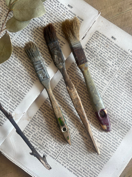 A collection of Vintage Paintbrushes