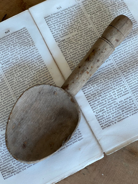 Vintage Wooden Dairy Spoon