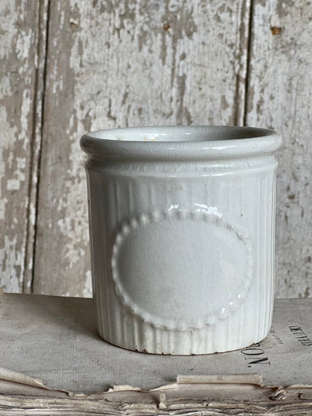 Vintage French Luneville Confiture Pot
