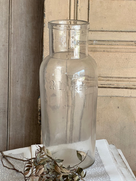 Vintage 2 Litre Glass Bottle