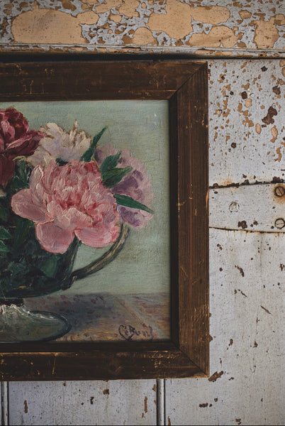 French Vintage Framed Floral