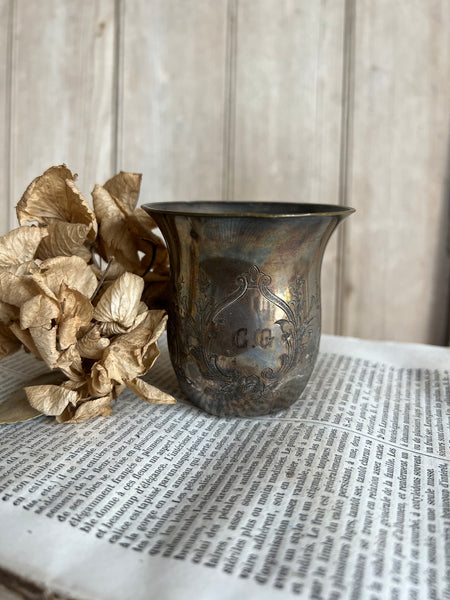 Initial French Candle in Green Tomato Leaf