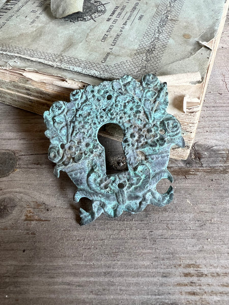 Vintage Metal Escutcheon