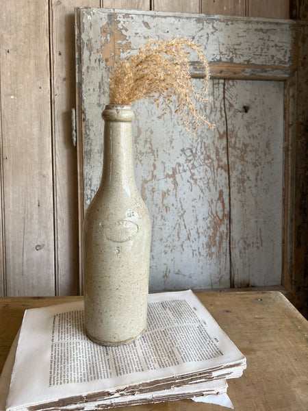 French Vintage Stoneware Bottle
