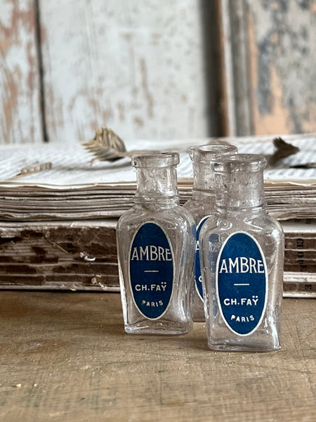 Vintage Mini Glass Branded Bottle