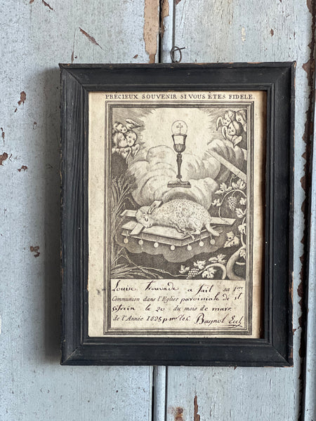 Antique Communion Souvenir 1825