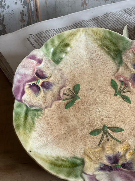 Sweet Vintage Floral French Plate