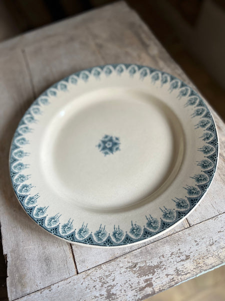 Vintage Large Terre De Fer Plate