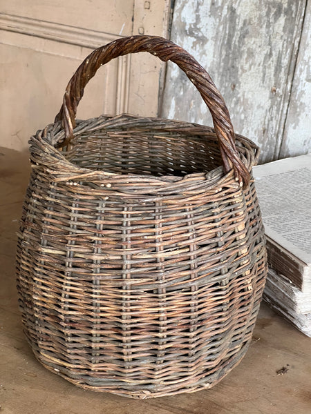 Vintage French Handled Basket