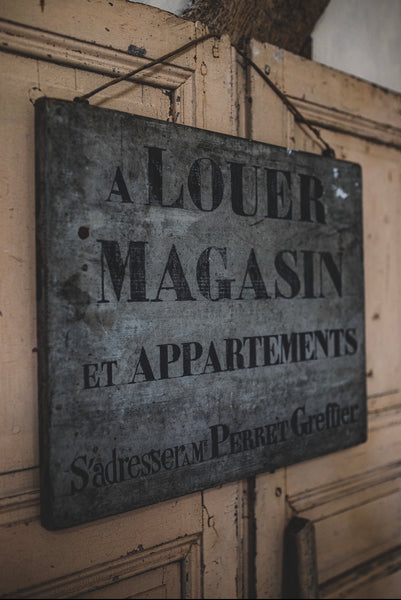 Vintage French for Rent Sign