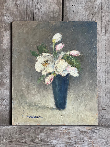 Floral Oil Painting on Board