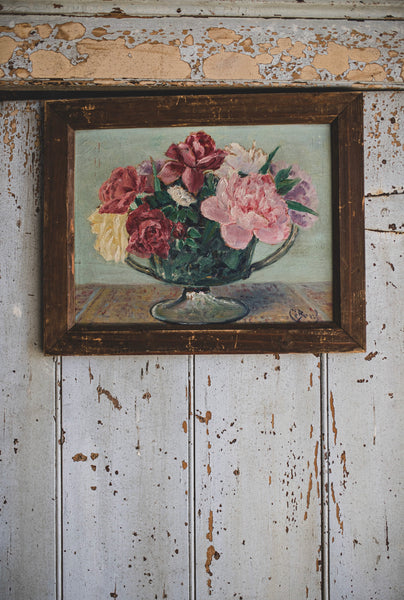 French Vintage Framed Floral