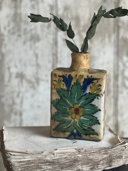 Antique Persian Glazed Bottle