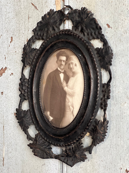 Antique Shabby Chic Framed Photograph