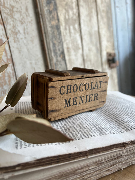 Vintage Chocolat Menier Crate Box