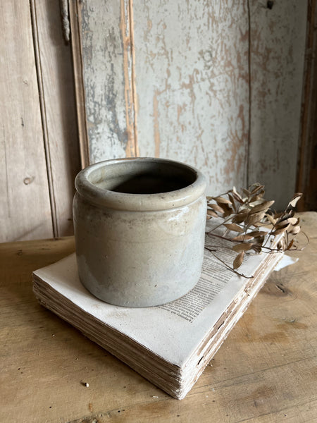 Vintage Simple French Stoneware Pot