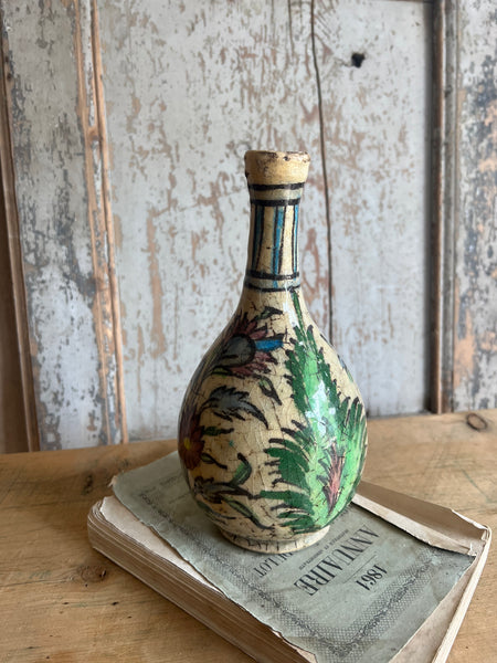 Antique Persian Glazed Bottle