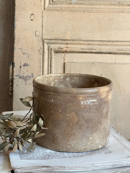 Vintage Worn French Confiture Pot