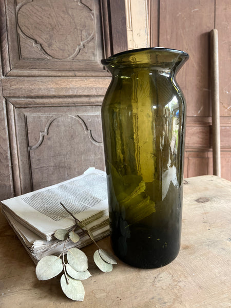 Stunning Green French Vintage Truffle Jar
