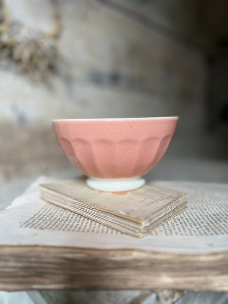 Plain Pink French Cafe au Lait bowl