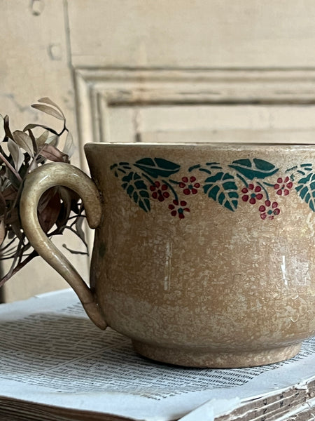 Stunning Aged Vintage French Cup