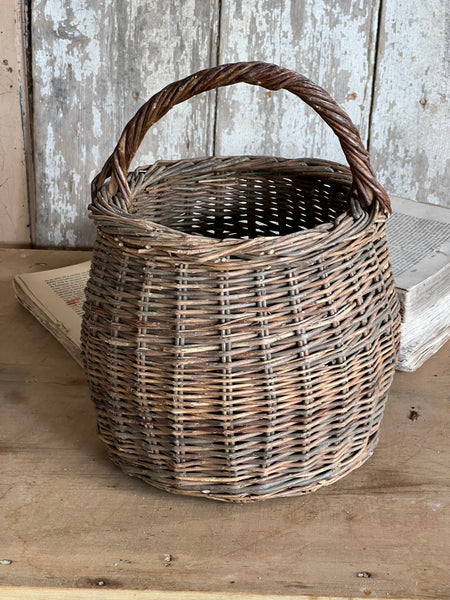 Vintage French Handled Basket